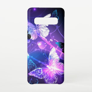 Background with Night Butterflies Samsung Galaxy Case