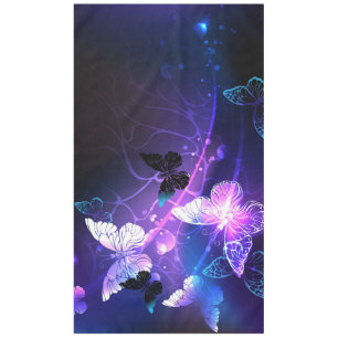 Background with Night Butterflies Tablecloth