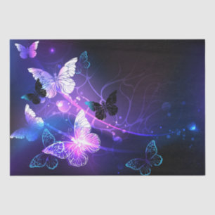 Background with Night Butterflies Tissue Paper