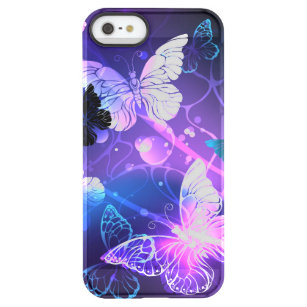 Background with Night Butterflies Permafrost® iPhone SE/5/5s Case