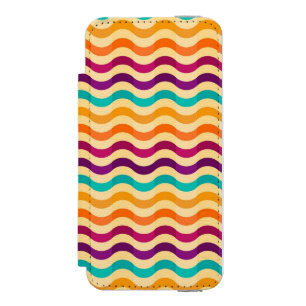 Background with stripes in retro 2 incipio watson™ iPhone 5 wallet case