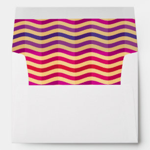 Background with stripes in retro 3 envelope