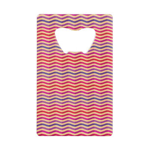 Background with stripes in retro 3 wallet bottle opener