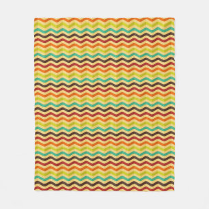Background with stripes in retro 4 fleece blanket