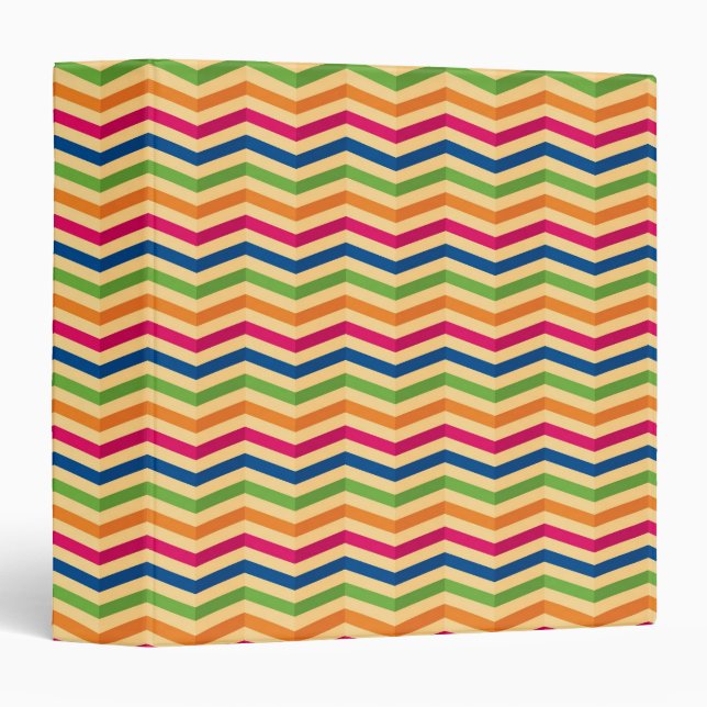 Background with stripes in retro binder (Front/Spine)