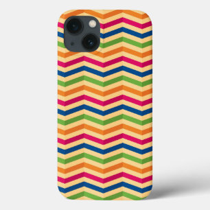 Background with stripes in retro iPhone 13 case