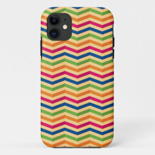 Background with stripes in retro iPhone 11 case