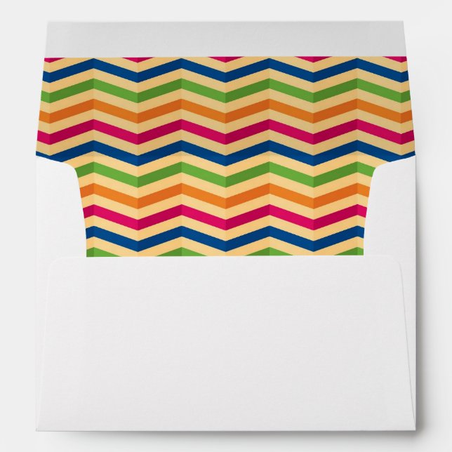 Background with stripes in retro envelopes (Back (Bottom))