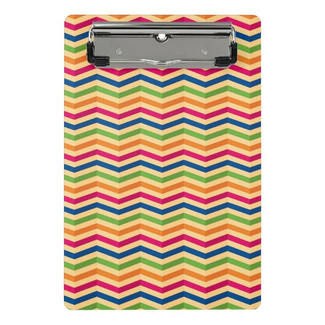 Background with stripes in retro mini clipboard (Front)