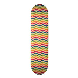 Background with stripes in retro skateboard