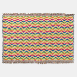 Background with stripes in retro throw blanket