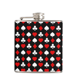 Background with suits hip flask