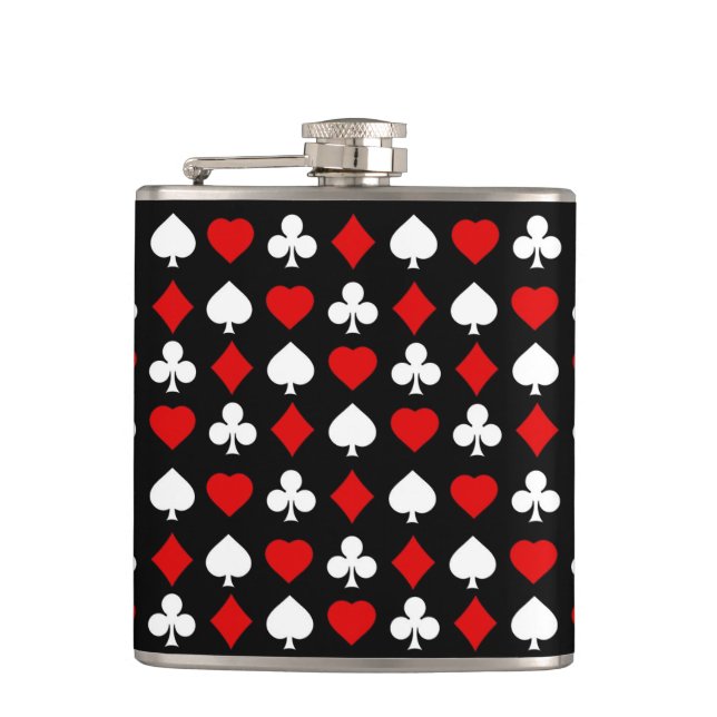 Background with suits hip flask (Front)