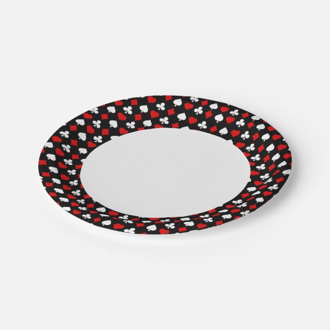 Background with suits paper plate (Angled)