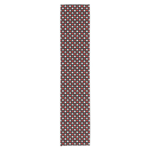 Background with suits short table runner
