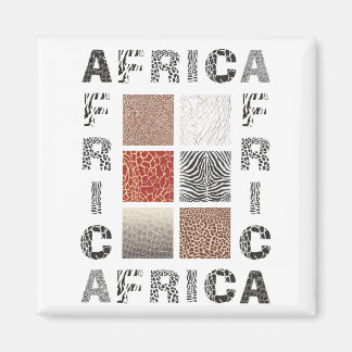 Background with text and texture wild animal magnet