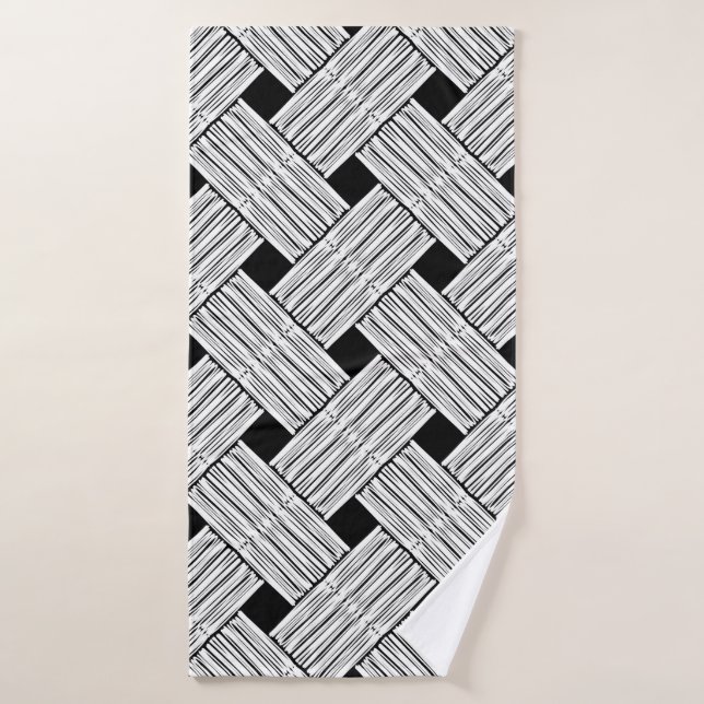 Background with vintage traditional seamless patte bath towel (Bath Towel)