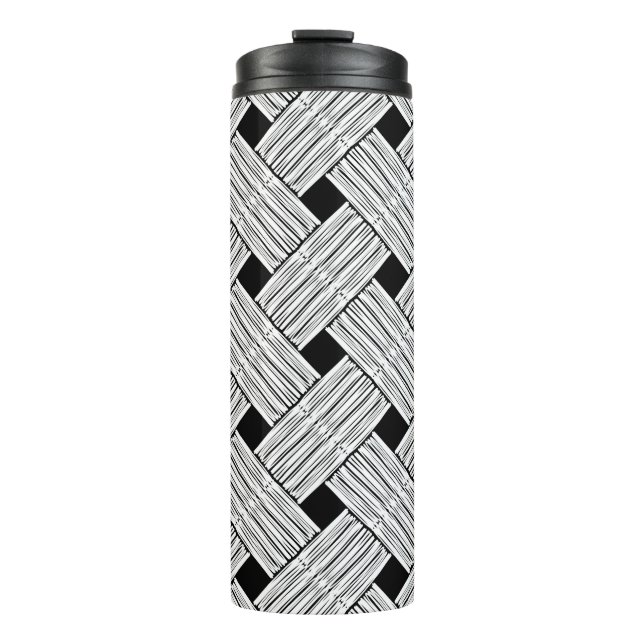 Background with vintage traditional seamless patte thermal tumbler (Front)