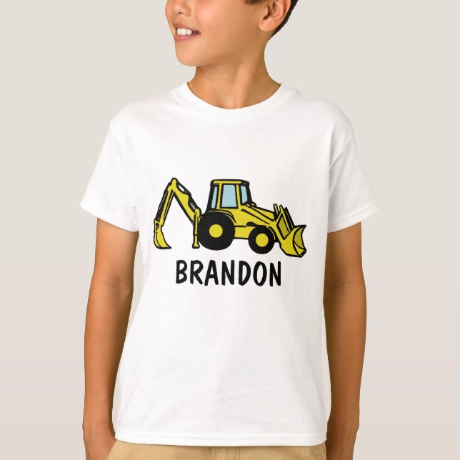 Backhoe/BRANDON T-Shirt (Front)