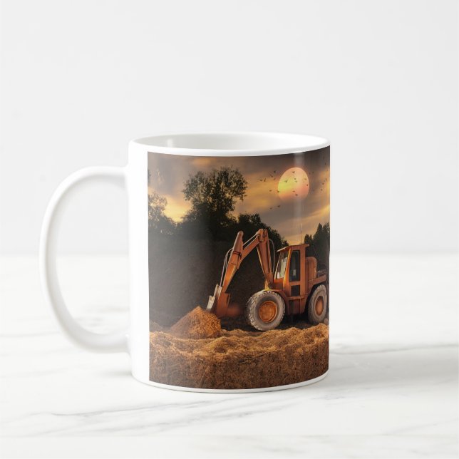 Backhoe  coffee mug (Left)