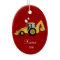 BACKHOE DIGGER Personalized Christmas Ornament