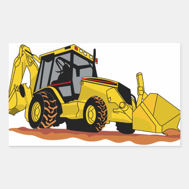 Backhoe Loader Sticker (Front)