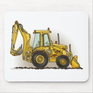 Backhoe Mouse Pad