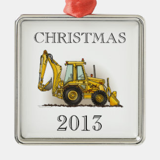 Backhoe Operator Metal Ornament
