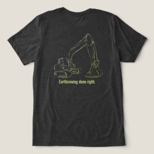Backhoe T Shirt Heavy Equipment Operator