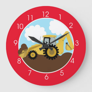 Backhoe Wall Clock