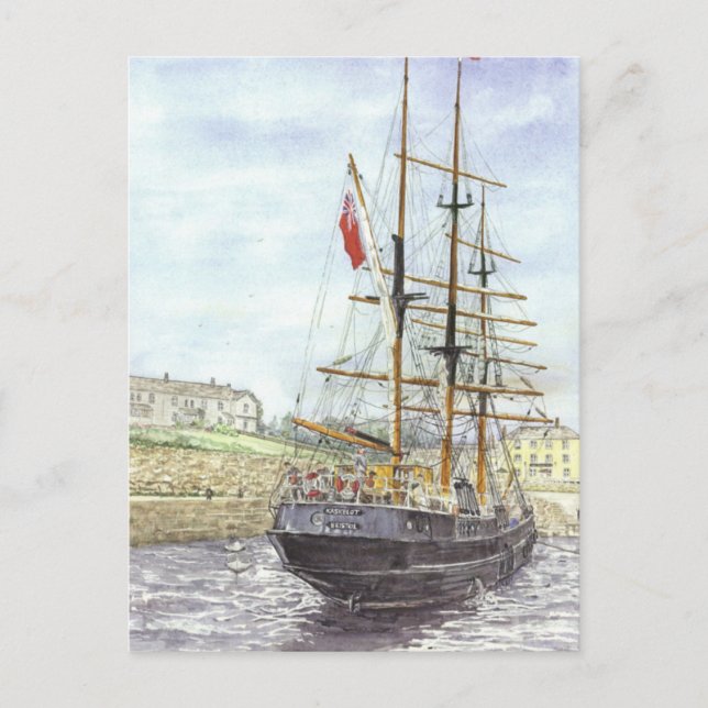 'Backing Out' Postcard (Front)