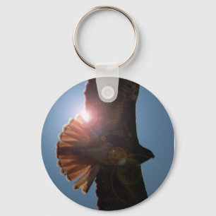 Backlit Hawk Keychain