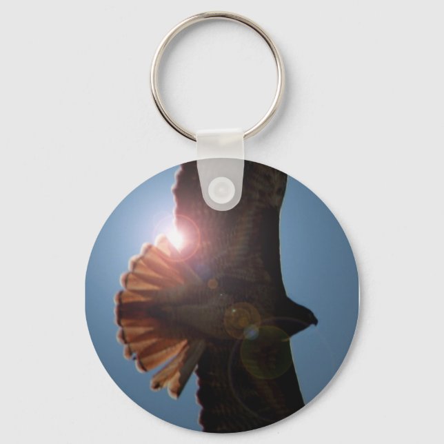 Backlit Hawk Keychain (Front)