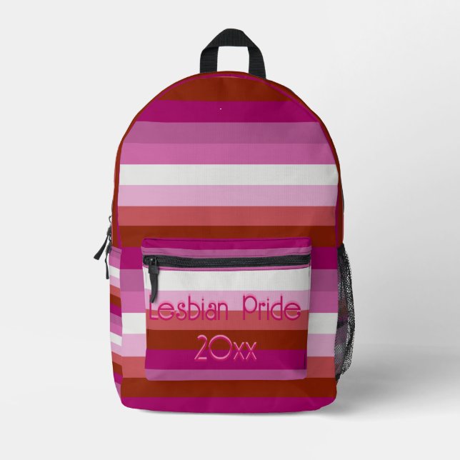 Backpack Bag - Lesbian Pride Year (Front)