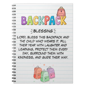 Backpack Blessing Notebook