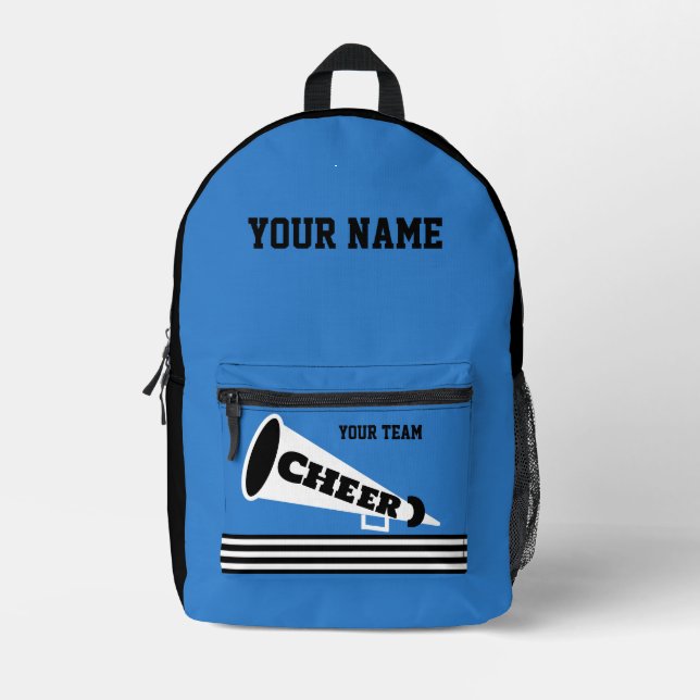 Backpack cheer team Cheerleader Personalized black (Front)
