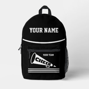 Backpack cheer team Cheerleader Personalized black