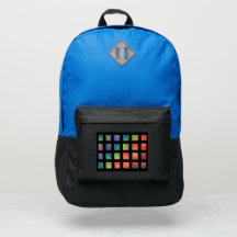 BACKPACK - CUBES IN BLACK
