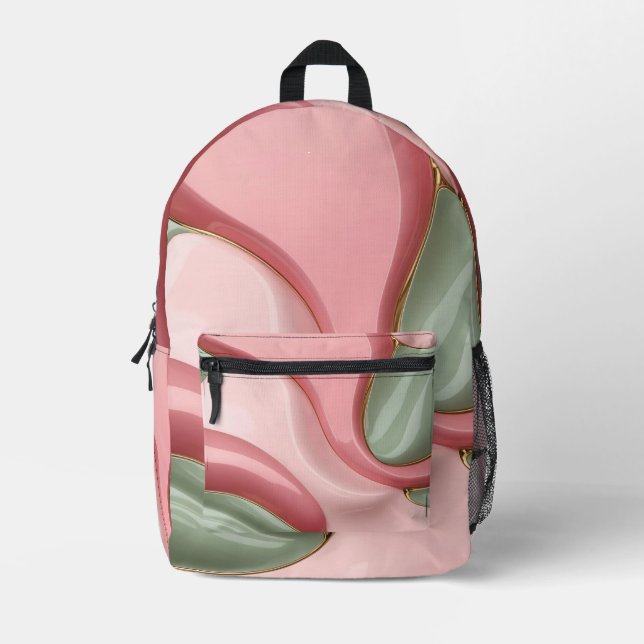Backpack in stylish abstract graphic (Front)