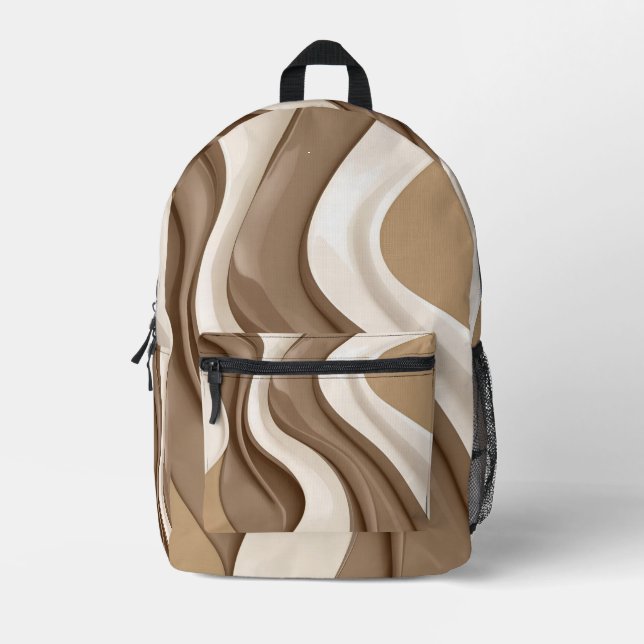 Backpack in stylish abstract graphic (Front)
