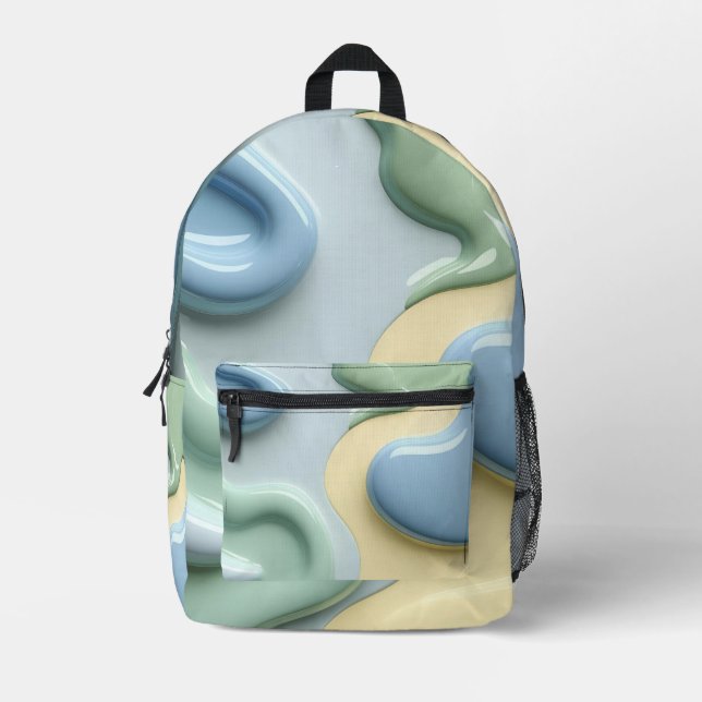 Backpack in stylish abstract graphic (Front)