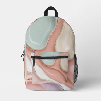 Backpack in stylish abstract graphic
