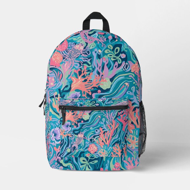 Backpack in stylish graphic (Front)