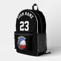 Backpack kids boys basketball sport school black