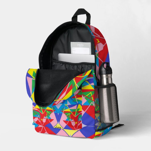 Backpack  : Moving Feeling . (Back Corner Right (Open))