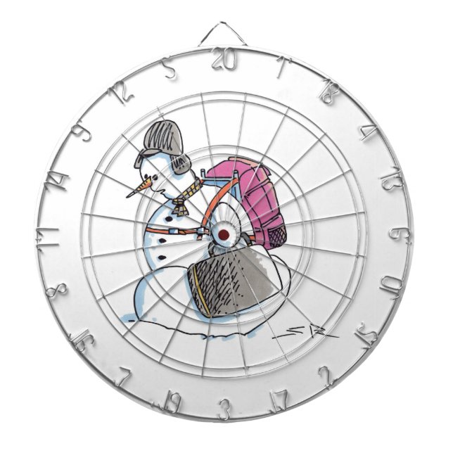 Backpack Snowman dartboard (Front)