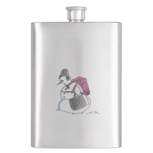Backpack Snowman stainless steel flask