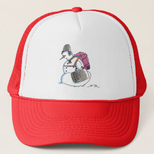 Backpack Snowman trucker hat