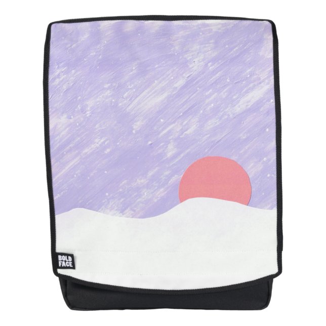 Backpack with Sunset Scene (Front)