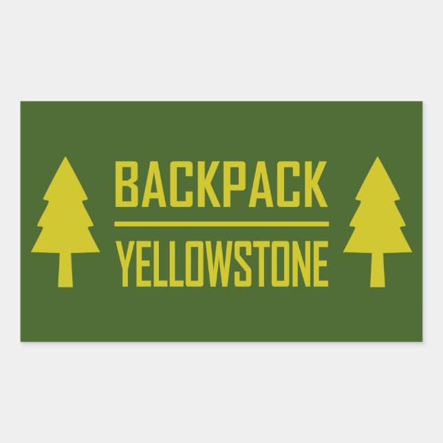 Backpack Yellowstone Sticker (Front)
